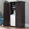 Space-Saving Armoire with Drop Leaf Desk and Adjustable Shelves for Home Office or Crafting